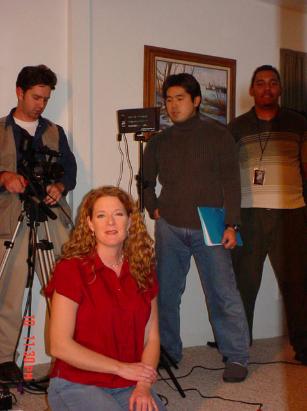 Director of Photography, Clark Cooper, Loreen, Mashashi, and Charles.