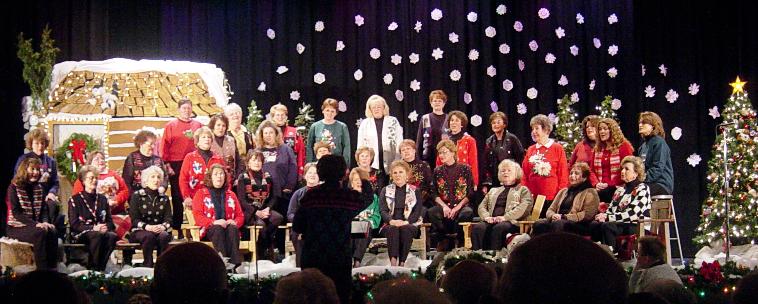 Blue Notes in their Christmas sweaters, Dec 2004