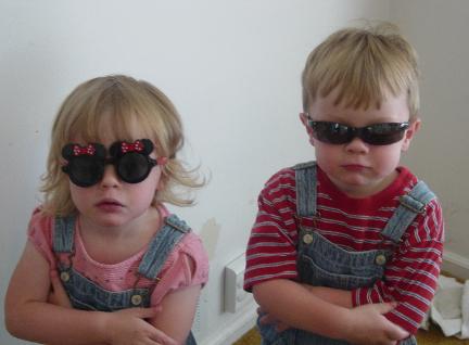 Twins with attitudes. Age 3, Fall 2004
